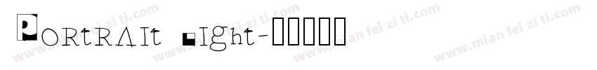 Portrait Light字体转换